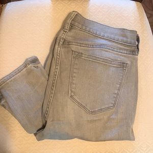 J Crew Grey skinny crop jeans size 26